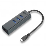 i-tec Metallist USB-C HUB 3 porti + Gigabit Ethernet adapter