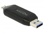 Delock USB3.0 A + micro B SD/SDHC/MMC/microSD OTG lugeja