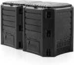 Prosperplast Kompostikomplekt MODULE COMPOGREEN 2-sektsioone 800L must (IK