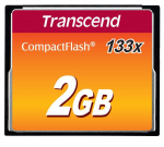 Transcend CF 133X 2GB CompactFlash 133x 1GB, 2 GB,