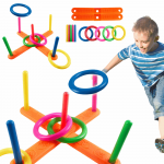 LEAN Toys Skill Game Throwing a Hoop at the Target Colorful