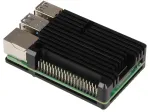 Joy-iT Raspberry Pi 4B alumiiniumist korpus must
