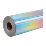 HTVRONT Holographic Self-Adhesive Film, 30.5 cm x 90 cm (silver)