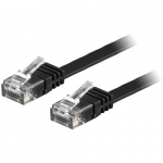 Deltaco TP-63S-FL vrgukabel must 3 m Cat6 U/UTP (UTP)