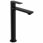 High basin mixer Hansgrohe Rebris E 72581670, black matt