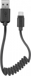 SBS USB-C spiraalkaabel 17-50cm must