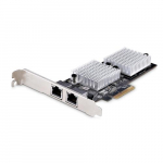 StarTech.com 2-port 10GbE PCIe vrguadapterkaart, arvuti/serveri vrgukaart, kuuskiitne PCIe Ethernet kaart, jumblipakettidega toetusega, NIC/LAN seadistuskaart, 10GBASE-T ja NBASE-T