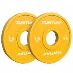 Weight plates TUNTURI Platinum Fractional Plates, Yellow, 50mm, 2 x 1.5 kg