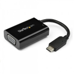 StarTech.com USB-CVGA adapter toitelekandega 1080p USB Type-CVGA monitori videokonvertor laadimisfunktsiooniga 60W PD pass-through Thunderbolt 3 hilduv Must