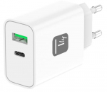 Techly IPW-USB-30WACG mobiilseadmete laadija Universaalne Valge Kiirlaadimine Siseruumides