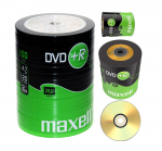 MAXELL DVD+R kirjalesvetav digitaalne kett / 4,7 GB / 16x KIIRUS / 120 minutit / 100 tk