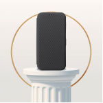 FOLIO Magnetraamatukaitse IPHONE 16 PLUS jaoks, must