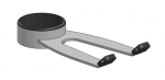 Ergonomic Solutions Universal hand scanner mount with Lockring - BLACK mount