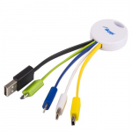 AKYGA AK-AD-51 kabeli soojendaja USB tp A USB tp C Valge