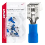 Amio Lapikujulised konnektorid 7.4/6.3mm 1.5-2.5mm 15A 10 tk