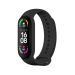 Silicone strap for XIAOMI Mi Band 5 / 6 / 7 black (01)