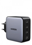 UGREEN 100W GaN Tech Fast Wall Charger, 4x USB-C Black, 4-in-1