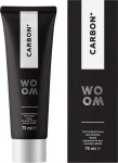 Woom Carbon+ valgendav must aktiivse hambapasta 75ml