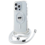 Karl Lagerfeld KLHMP16XHCKHNT iPhone 16 Pro Max 6.9" kvakott lbipaistev Crossbody IML Karl Head Magsafe