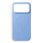 IPhone 17 Pro Max / 18 Pro Max lemkrgema telefoni lemistav silikoonist MagCover, MagSafe-iga hilduv (suur auk), helesinine