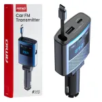 Amio Autode FM-transmitter 1USB-A 1USB-C 12V 24V -04656