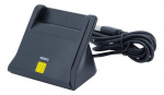 Deltaco UCR-156 smartkortnikasator Indoor/outdoor USB USB 2.0 Must