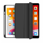 eSTUFF iPad Mini 7/6 SEATTLE Pencil Case. Black PU leather front