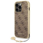 GUESS GUHCP14LGF4GBR iPhone 14 Pro 6,1" brzowy/pruun hardcase 4G Charms kollektsioon