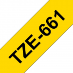 Brother LABEL 36MM BLACK N YELLOW8M LAMINATED