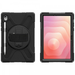 4smarts Prutuskindel kaitsekarp Samsung Galaxy Tab S11 jaoks, musta vrvi, kepiguga