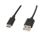 LANBERG USB Type-A to USB Type-C 2.0 kabel, 1,8 m | CA-USB-O-10CC-0018-BK | USB Type-A to USB Type-C