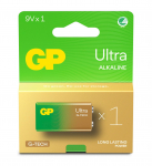GP ULTRA ALKALINE 9V Battery. 1-Pack
