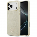 GUESS Etui Croco Triangle Logo MagSafe iPhone 17 Pro Max kuldvrv