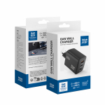 Laadija Blue Star GaN 2 x USB-C + USB-A QC4.0 PD 4A 65W VT-43 must