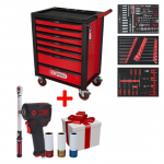 Kstools 215-osaline triistakru KS TOOLS RACINGline, 7 sahtlit, koos tarvikutega