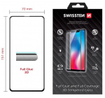 SWISSTEN Swissten Ultra Durable Full Glue / Full Face Tempered Glass Apple iPhone 14 Plus Black