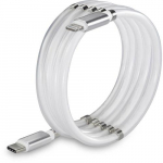 Renkforce TO-6886782 mobiiltelefoni kaabel Valge 2 m USB-C Lightning