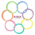 Rosa3D Filament PLA komplekt 7 pastellvrvi, ig Each 30g (10m), 1.75mm 3D-pliiatsitele