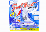 LEAN Toys Floating Boat Battery Powered Water Toy Blue