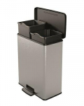 Curver pedal waste bin silver (3253921129023)