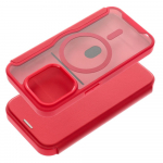 SMART MAG Book case compatible with MagSafe for IPHONE 15 Pro red