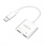 Logilink USB-C adapter PD 2xUSB-C, max 60W