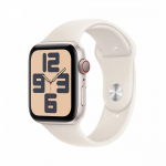 APPLE Watch SE GPS + Cellular 40 mm Starlight alumiiniumist korpus koos Starlight spordirihmaga - M/L