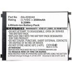 CoreParts Battery 9.25Wh Li-ion 3.7V 2500mAh Black for CipherLAB