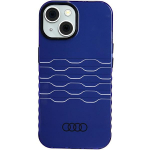 Audi IML MagSafe Case iPhone 15 / 14 / 13 6.1" niebieski / tumesinine hardcase AU-IMLMIP15-A6/D3-BE