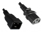 MicroConnect PowerCord C13-C20 10A 2m Black IEC 60320-C13 to C20, Black.