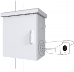 Lanview Maxi Classic Pole Mounted CCTV Cabinet For 4 cameras