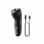 Philips Wet or Dry electric shaver X3002/00, Wet AND Dry, PowerCut Blade System, 4D Flex Heads, 40min shaving / 1h charge, 5min Quick Charge