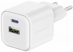SWISSTEN Swissten Travel Charger 12W USB-C / USB-A