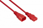 Kabelmeister Kaltgerteverlngerung C14 an C13 rot 3m